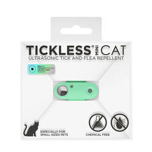 Tickless - Mini gato - Mentha Green - Gato - Repelente ultrasónico de garrapatas - PROTECTONE