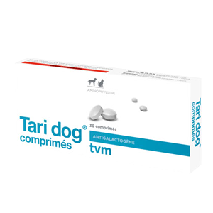 Tari Dog 20 mg - 乾燥と乳製品不足防止 - 犬と猫 - 30 錠 - TVM