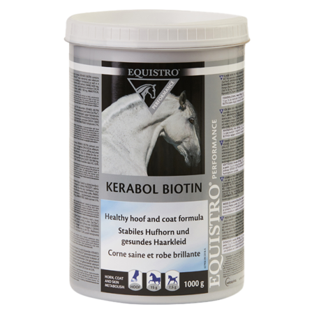 Equistro Kerabol Biotin - cuerno sano y pelaje brillante - Caballo - 1 kg - VETOQUINOL - Produits-veto.com
