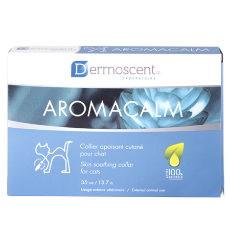 AromaCalm - Obroża łagodząca skórę - Stres - Kot - 35 cm - DERMOSCENT - Produits-veto.com