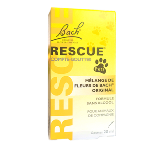 Rescue pets - Sérénité et stress - 20 ml - Fleurs de Bach - Produits-veto.com