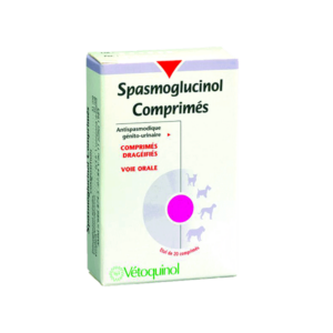 Spasmoglucinol - Antispasmodique Génito urinaire - 20 comprimés - VETOQUINOL - Produits-Veto.com