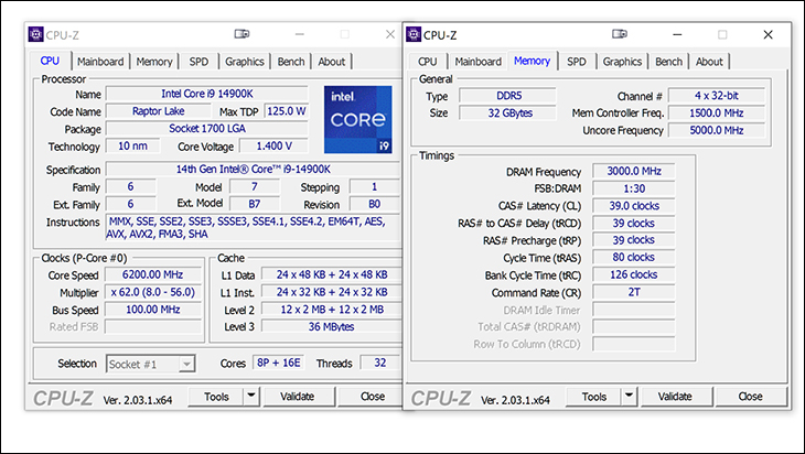 Intel Core i9-14900K i5-14600K Review 62