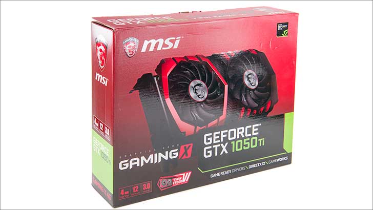 MSI GeForce GTX 1050Ti Gaming X 4GB 778