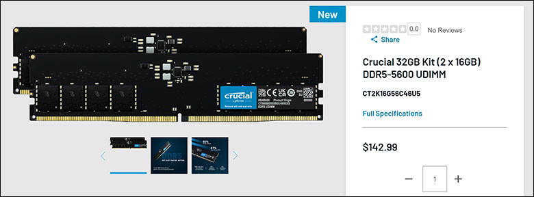 Crucial DDR5 RAM