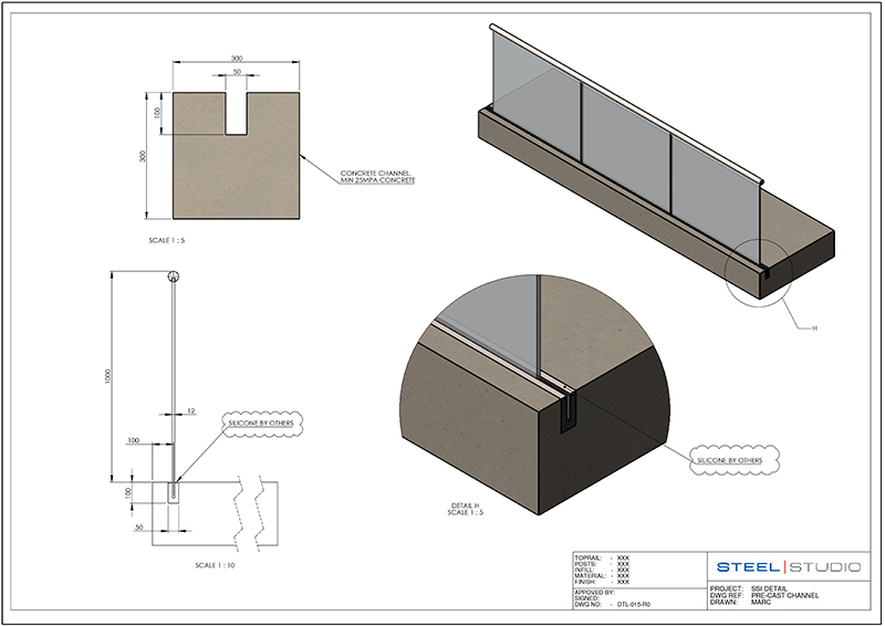 steel-studio-drawing-of-frameless-glass-balustrade-detail-in-a-precast-channel