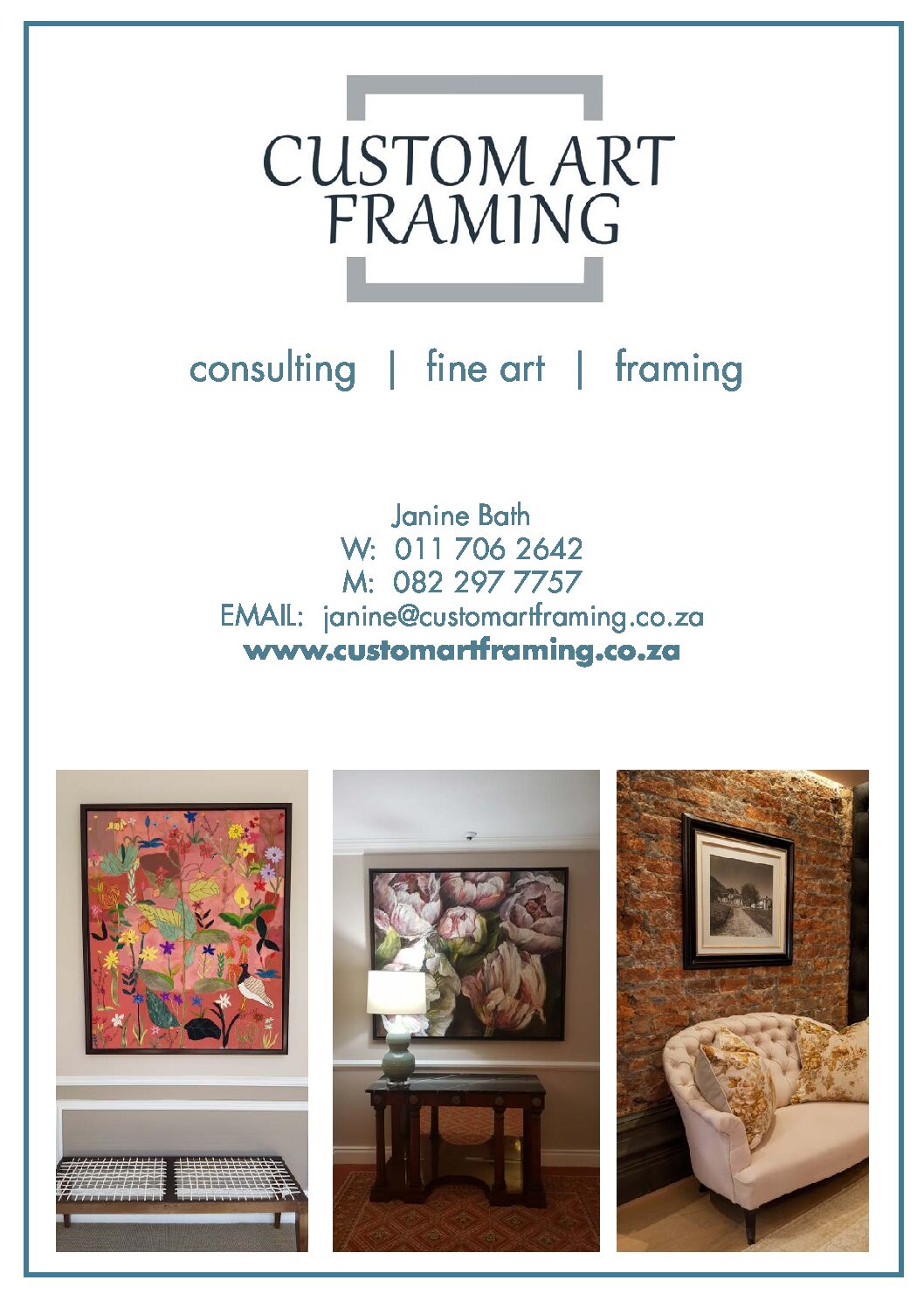 Custom Art Framing