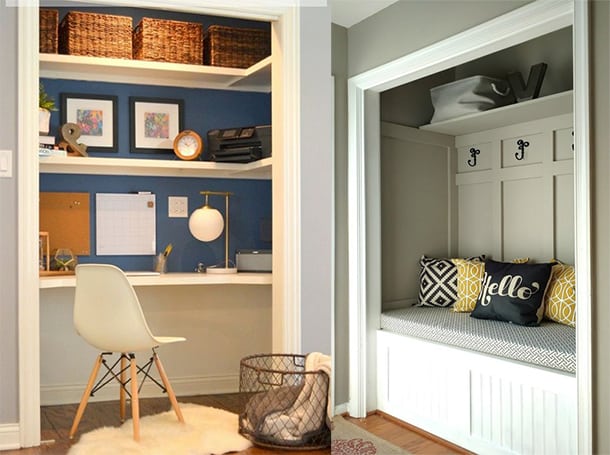 How to Convert Your Closet into a Bright, New Functional Space - SA ...