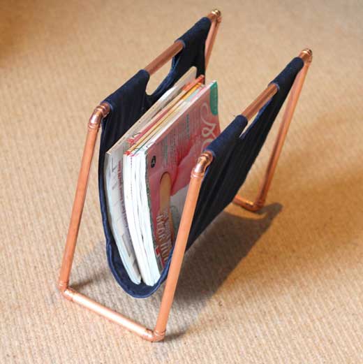 DIY: Copper Pipe Magazine Rack - SA Decor & Design