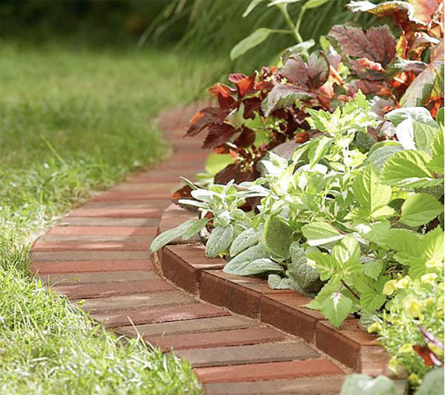 Garden Bed Borders With Leftover Brick Sa Decor And Design 