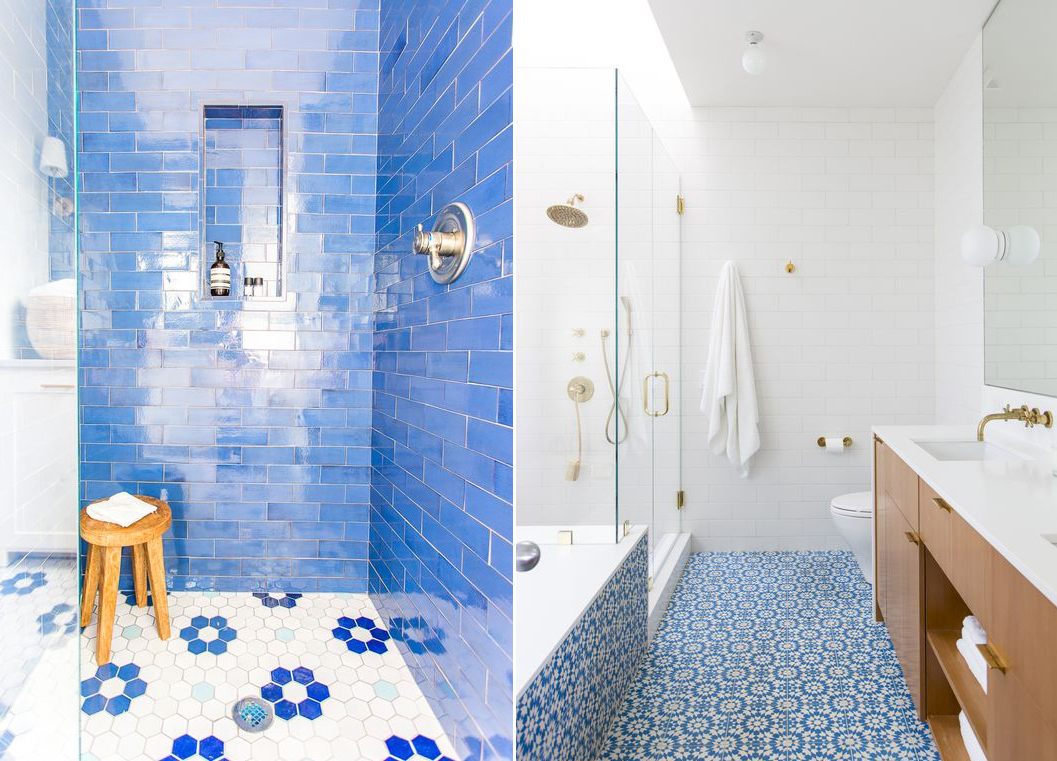 Go Bold with a Blue Bathroom for 2020