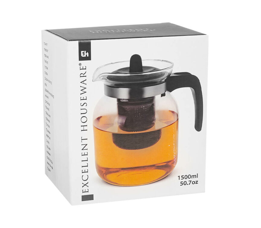 EH Teapot Glass Inf 1.5L EH Teapot Glass Inf 1.5L