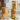 3pc Glass Jar Set on Wooden Stand – Golden Nature Detail