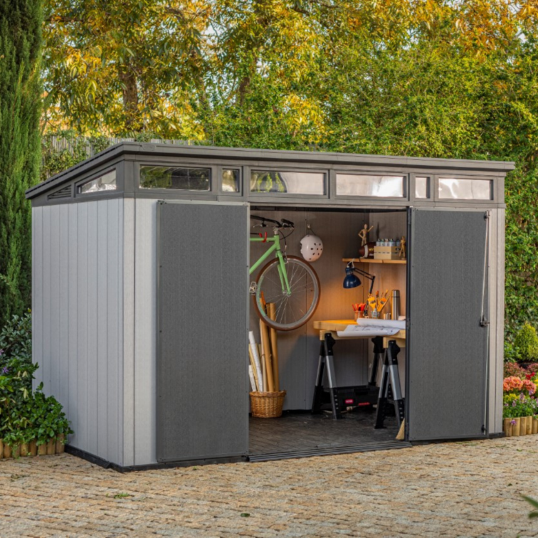 Artisan Grey Large Storage Shed - 7x7 Shed - Keter US