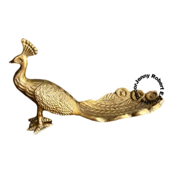 Peacock Objet D’Art Brass Peacock Objet D’Art Brass