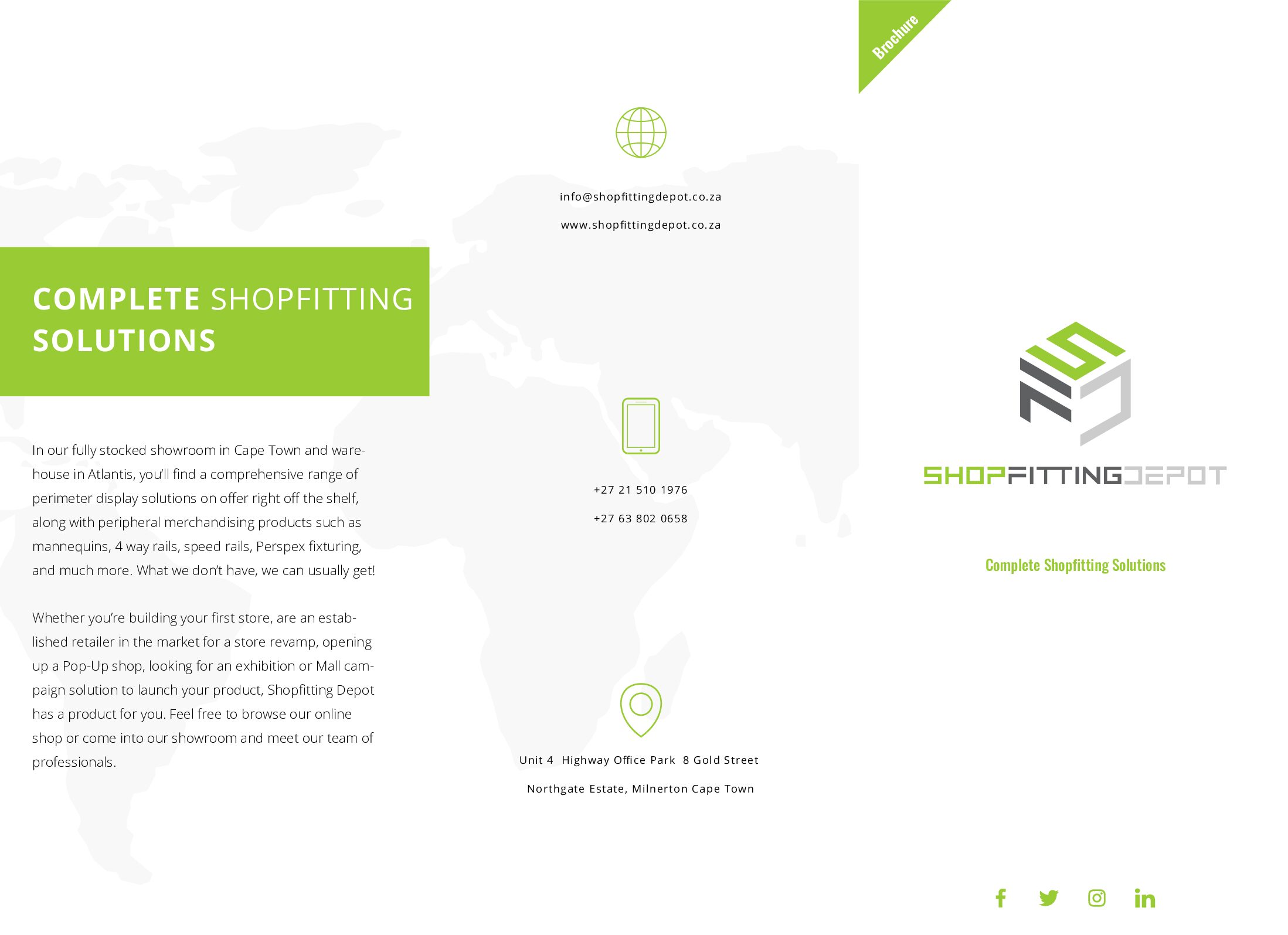 Shopfitting Depot Brochure