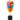 Deco Object Abstract Face Multicolour 52cm