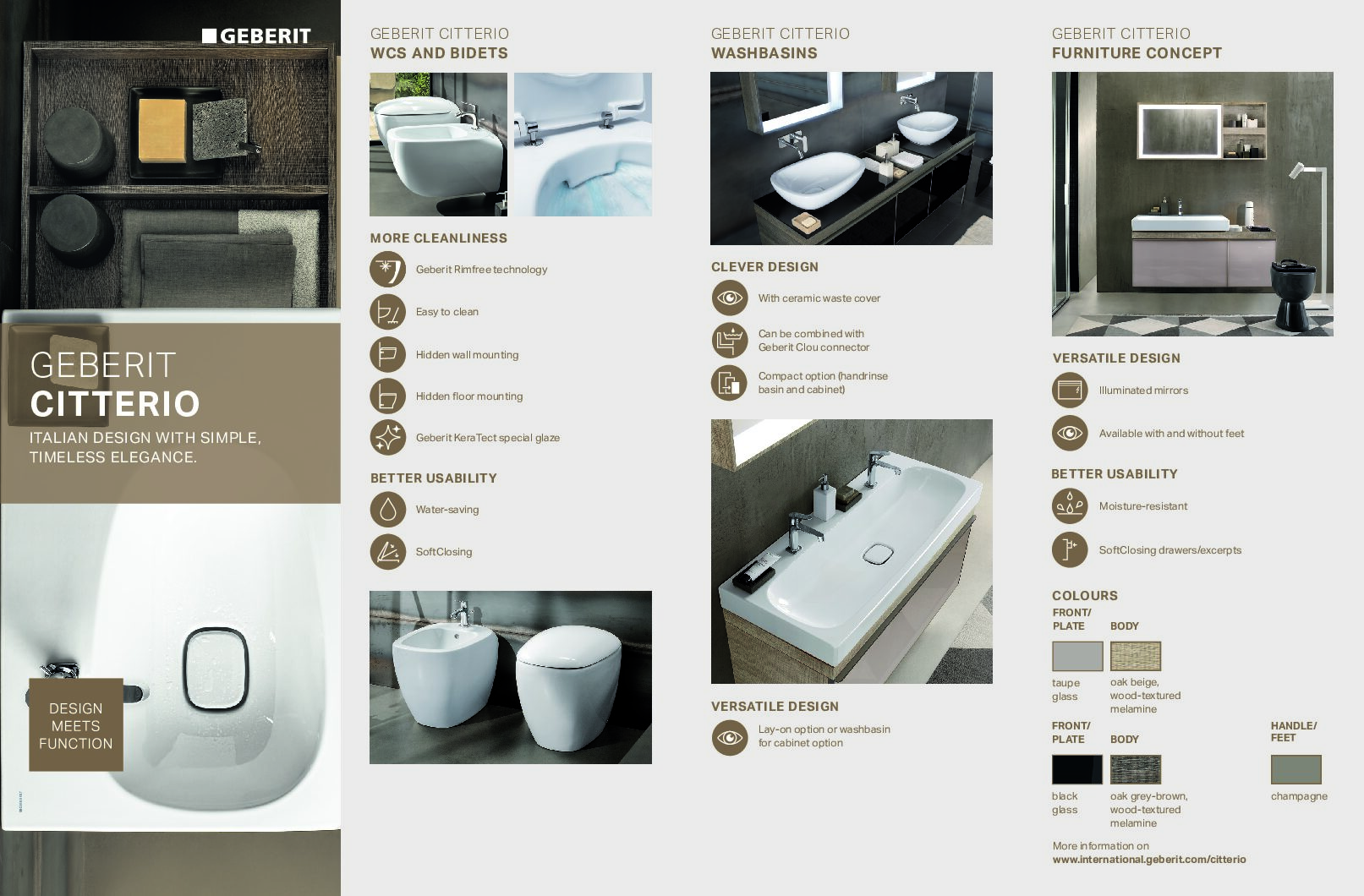 FERREIRAS GEBERIT CITTERIO BATHROOM FURNITURE