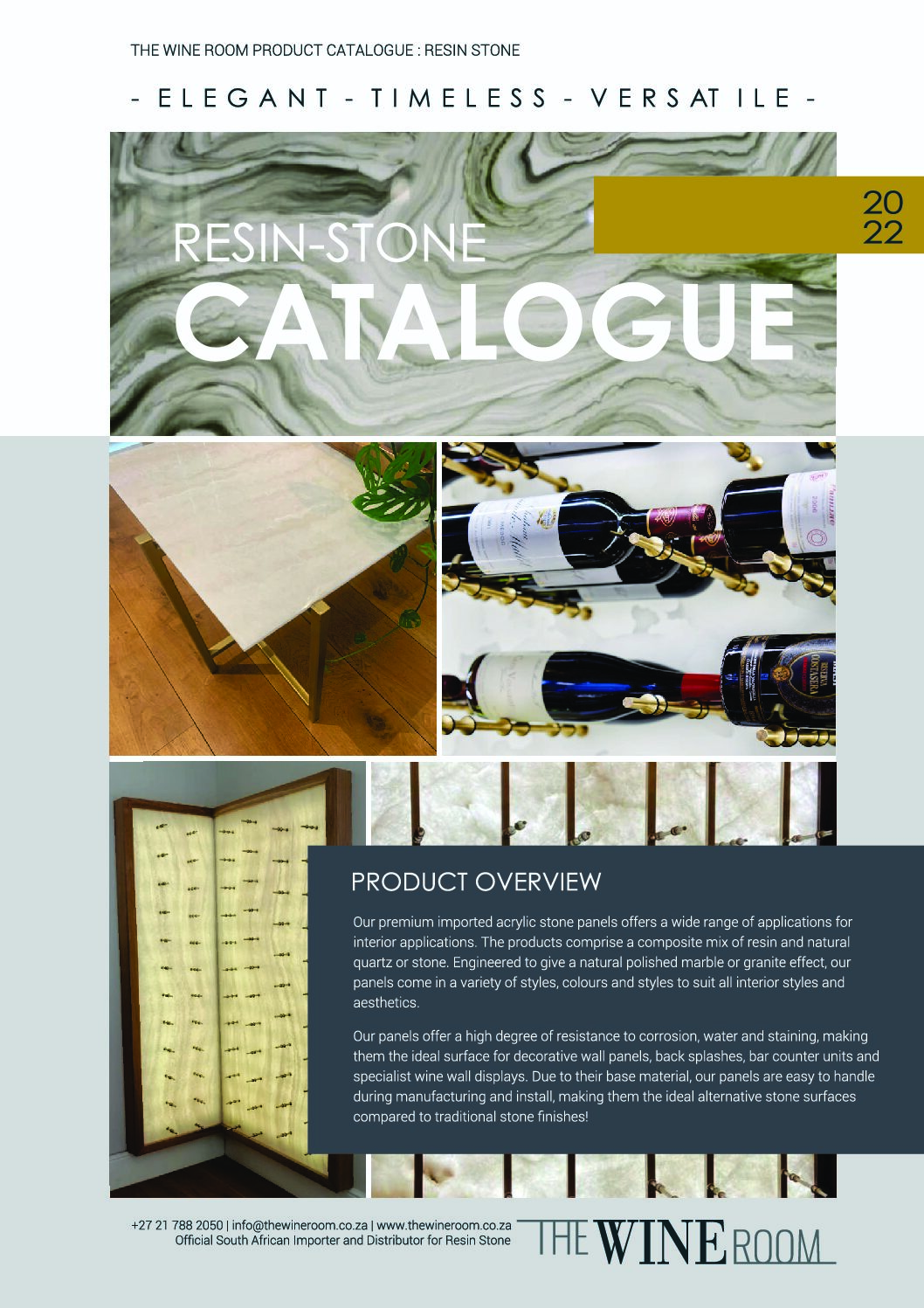 The Wine Room-Resin Stone Range