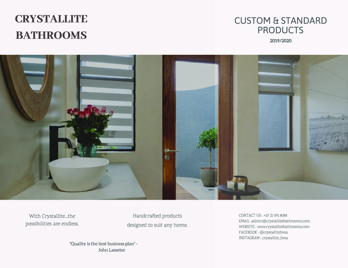 Crystallite-Stone Bathrooms Custom Brochure