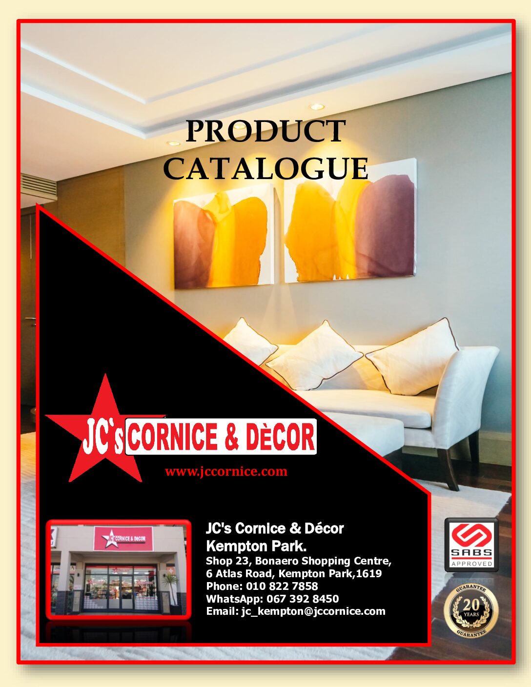 JC’s Cornice & Decor Product Catalogue