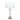 Peninsular 1 Light Satin Silver Table Lamp