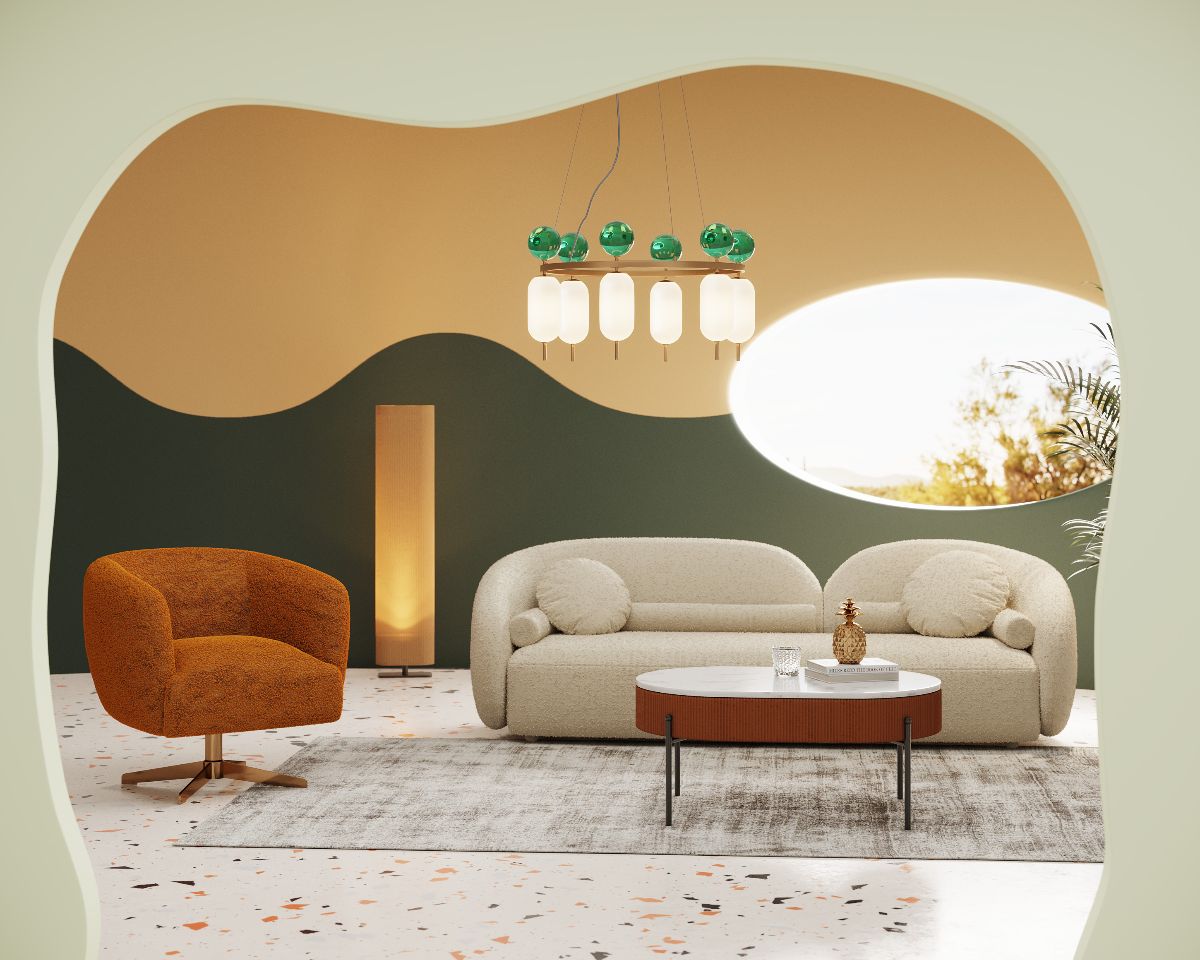 Elegante e glam toeletta con specchio bianca Diva