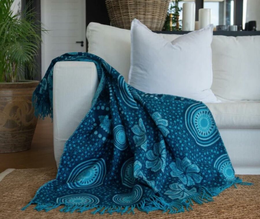 bella-vita-shweshwe-blue-my-africa-throw bella-vita-shweshwe-blue-my-africa-throw