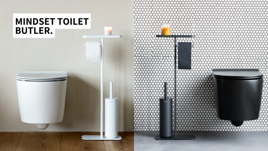 Brabantia MindSet toilet butler, mineral infinite grey