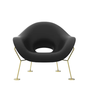 Pupa Armchair Brass Base Indoor Pupa Armchair Brass Base Indoor