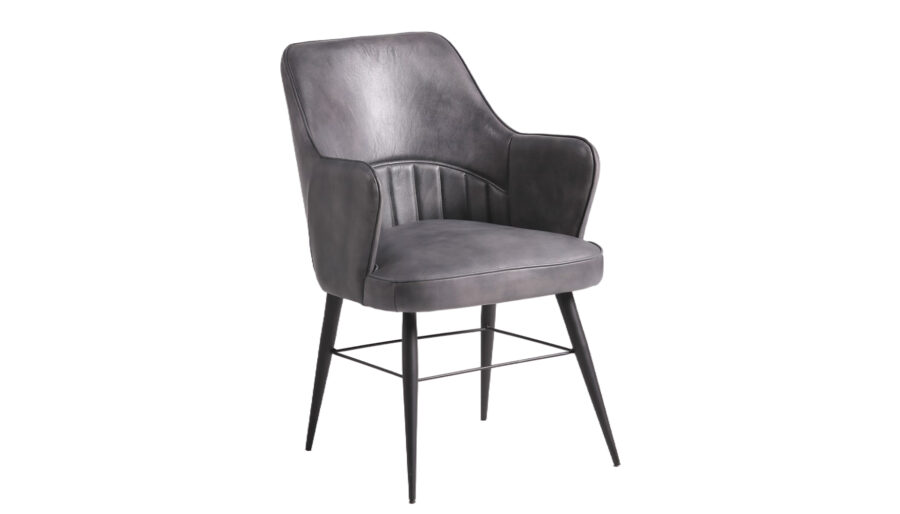 mabibach-grey-leather-dining-chaiir mabibach-grey-leather-dining-chaiir