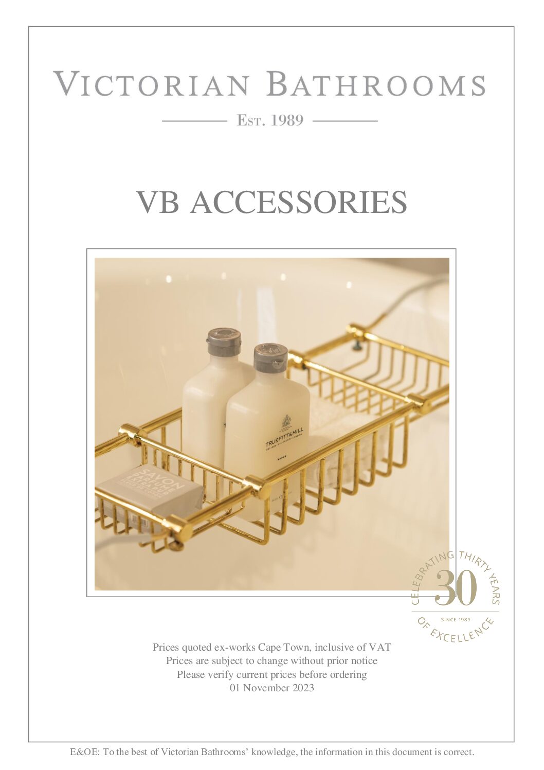 Victorian Bathroom – Accessories – Catalogue
