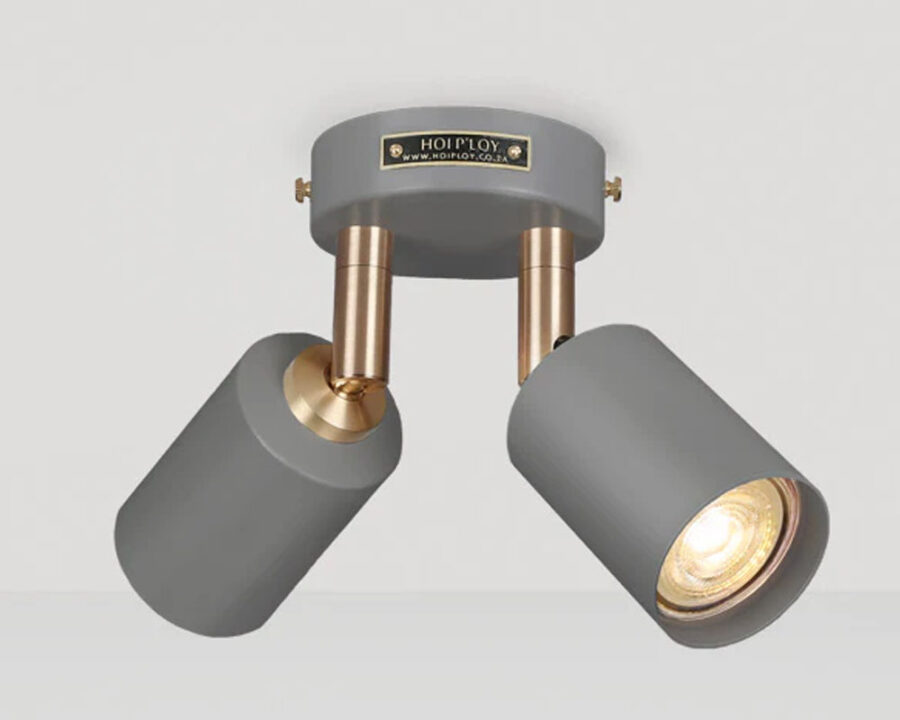 hoiploy-double-stone-grey-hugo-hotspot-ceiling-wall-light-with-gu-ten-bulbs hoiploy-double-stone-grey-hugo-hotspot-ceiling-wall-light-with-gu-ten-bulbs