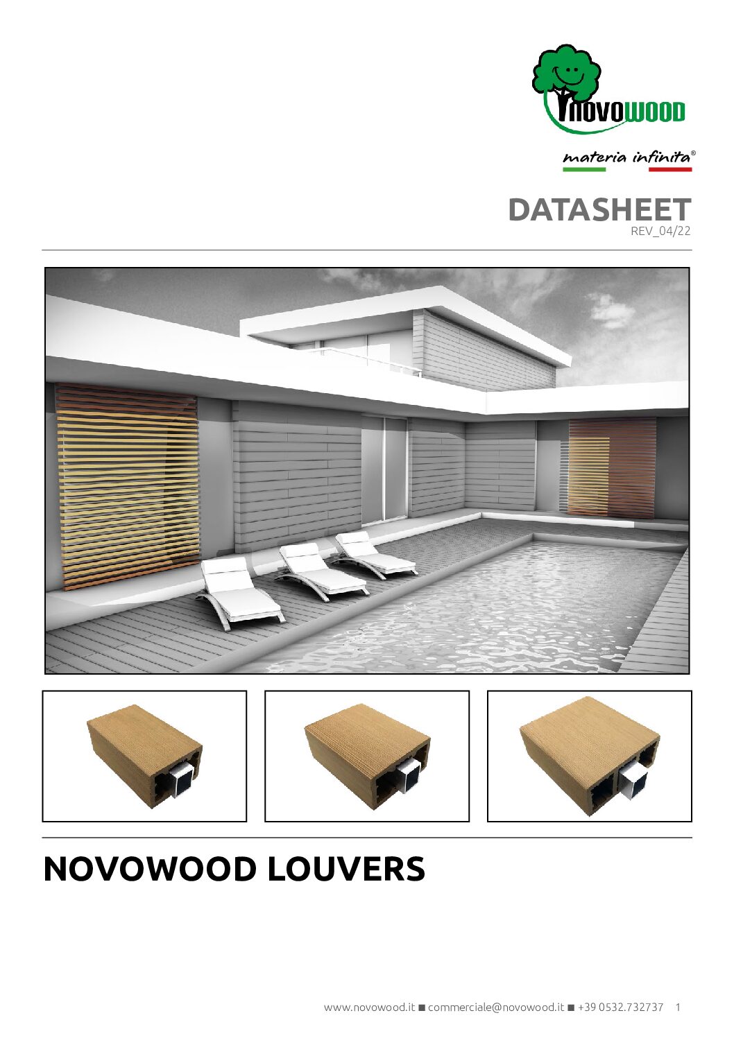 Novowood Sunshade Data Sheet