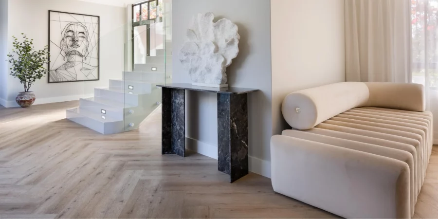 minimalist-interior-design-with-faux-eucalytus-tree