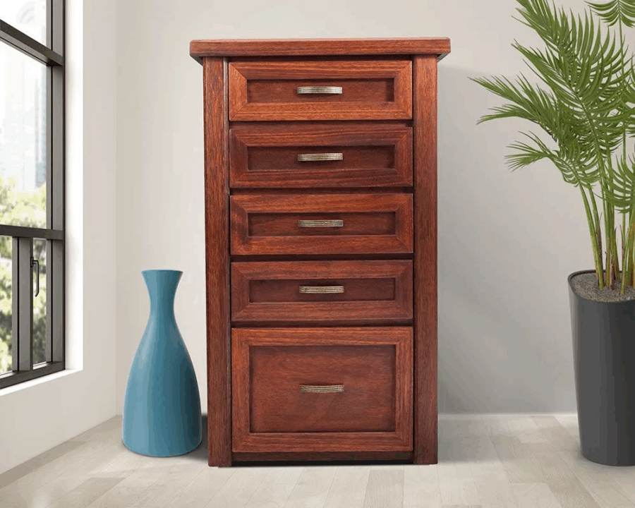 truewood-five-drawer-wooden-tallboy truewood-five-drawer-wooden-tallboy