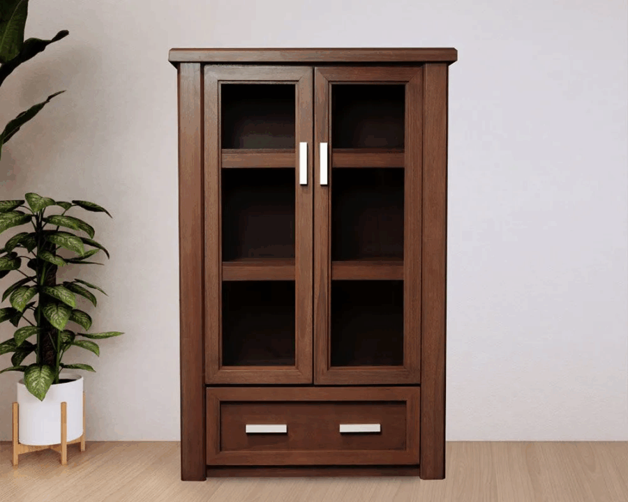 truewood-zenandi-wooden-display-cabinet-with-doors-and-drawer truewood-zenandi-wooden-display-cabinet-with-doors-and-drawer