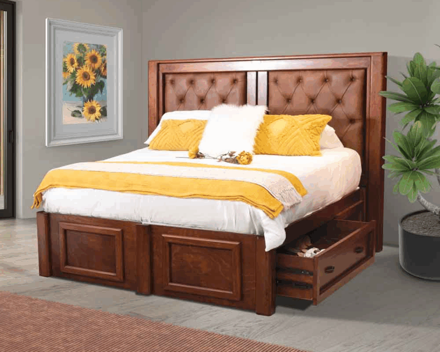 truewood-shoe-drawer-bed-with-buttoned-padding truewood-shoe-drawer-bed-with-buttoned-padding