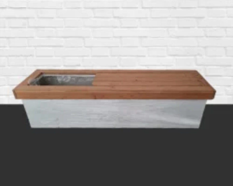 amco-White-Bench-and-planter-box amco-White-Bench-and-planter-box