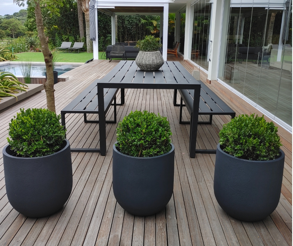 Rustic Cask Japi Planters - Florastyle - SA Decor & Design