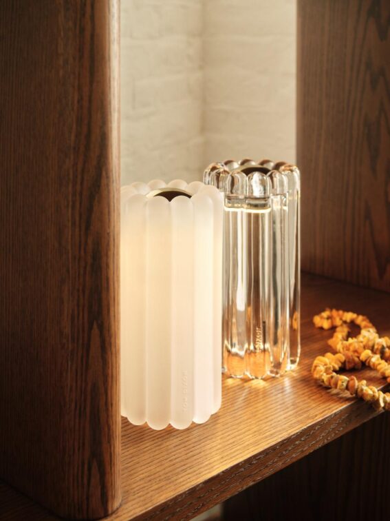 PRESS Frosted and Clear Table Lights