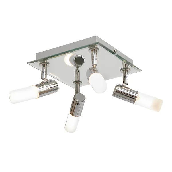Milano 4 Light Chrome Bathroom Ceiling Light Milano 4 Light Chrome Bathroom Ceiling Light