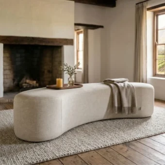 Lima Bean Ottoman Lima Bean Ottoman