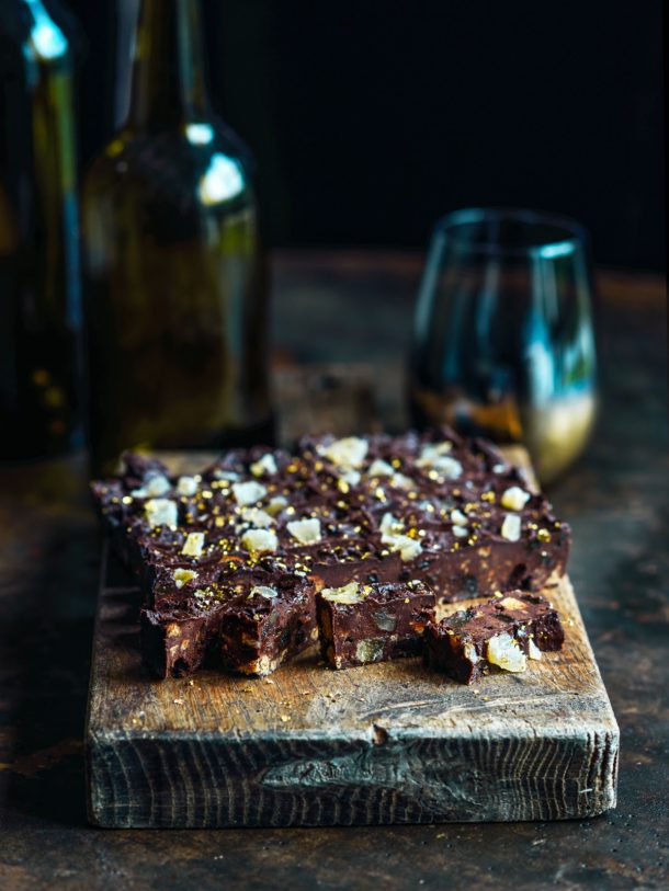 Darkly Decadent Ginger, Whiskey & Sultana Fudge 1