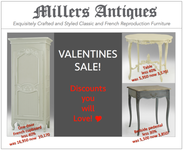 Millers Antiques Valentine's Day Sale!