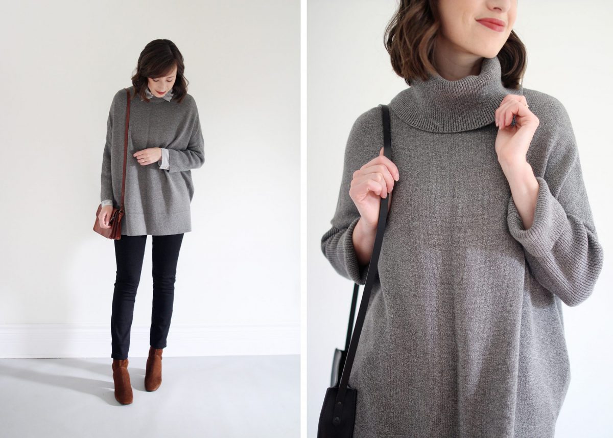 Style Bee - Revisiting the Oversize Grey Sweater