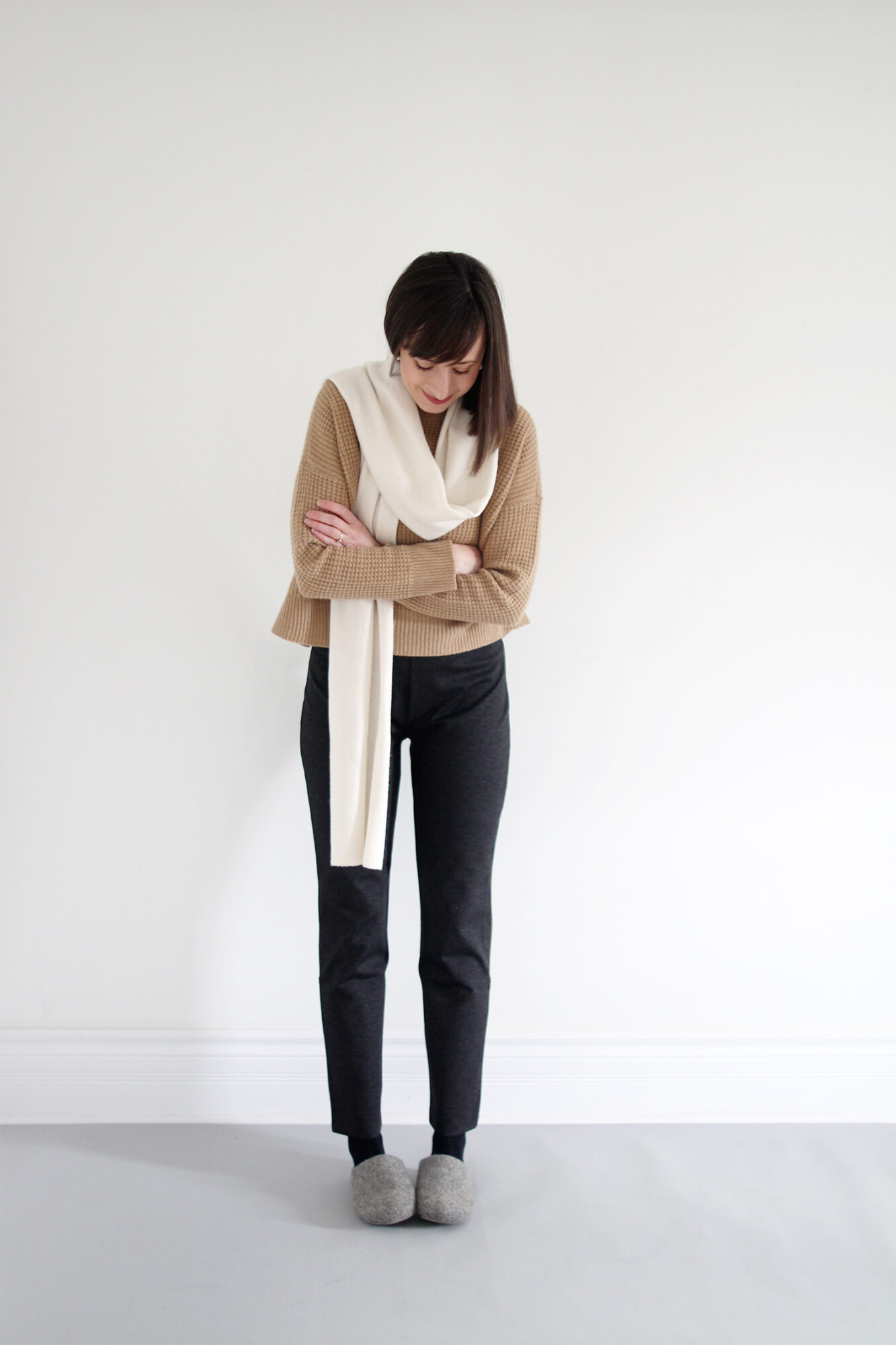 EILEEN-FISHER-PANTS-&-PONCHO-QUINCE-CASHMERE-SWEATER - Cindy