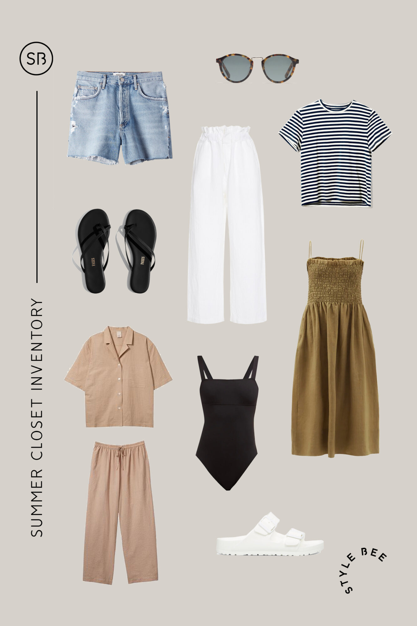 MY SUMMER CLOSET INVENTORY