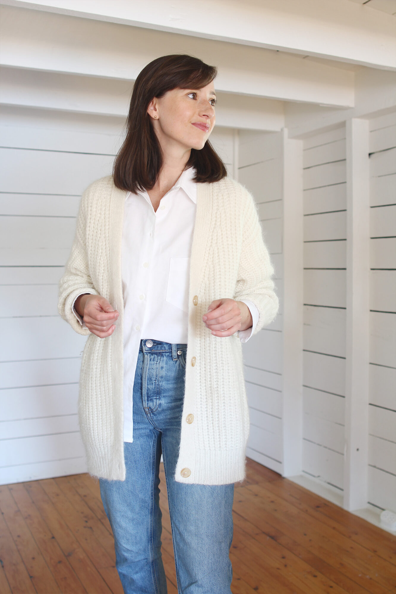 Giusta Cropped Cashmere Cardigan