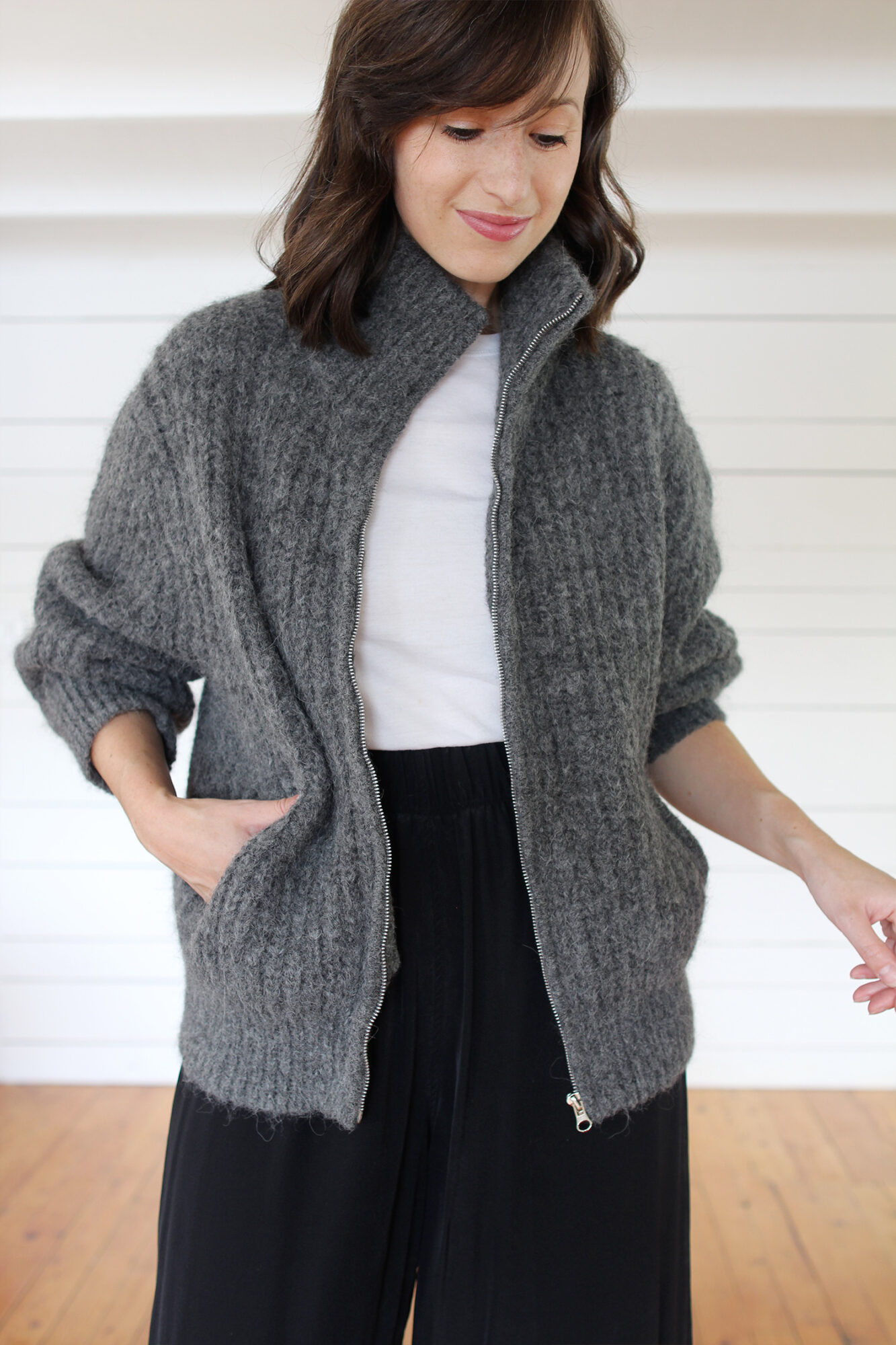 Bare Knitwear Marine Cardigan - Cloud Grey on Garmentory